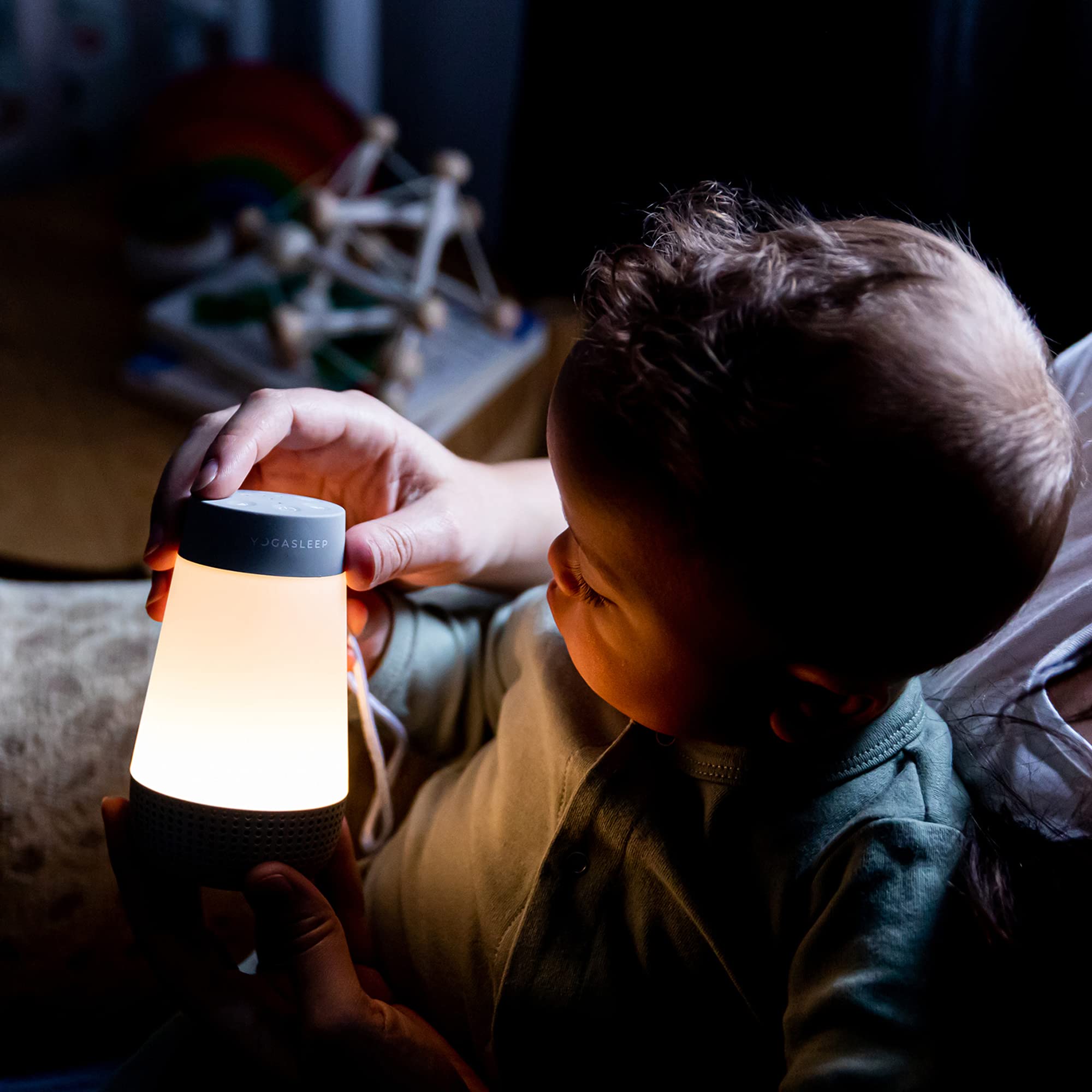 Yogasleep Baby Soother White Noise Sound Machine & Night Light, With Voice Recording & 5 Sound Options Including Brown Noise, Na